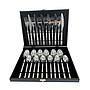 JUEGO CUBIERTOS ACERO INOX DISEÑO PIEDRA 24PZS 4HM14-4