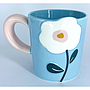 MUG CELESTE CON FLOR 4HM34-5A