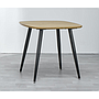 MESA DE COMEDOR BURUNDI PATAS NEGRAS METAL DT-2019 (80 x 80 x 75cm)