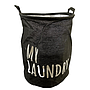 CESTA DE TELA NEGRO ROPA SUCIA 4HM25-8B (35 x 45cm)