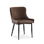 SILLA MORTON CUERINA MARRON UDC8202-RU-5 (52 x 46.5 x 84cm)